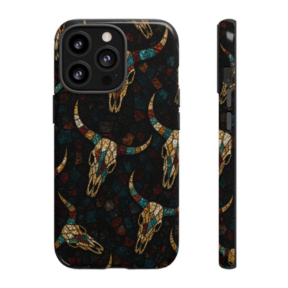 Stained Bull Skull Tough Case