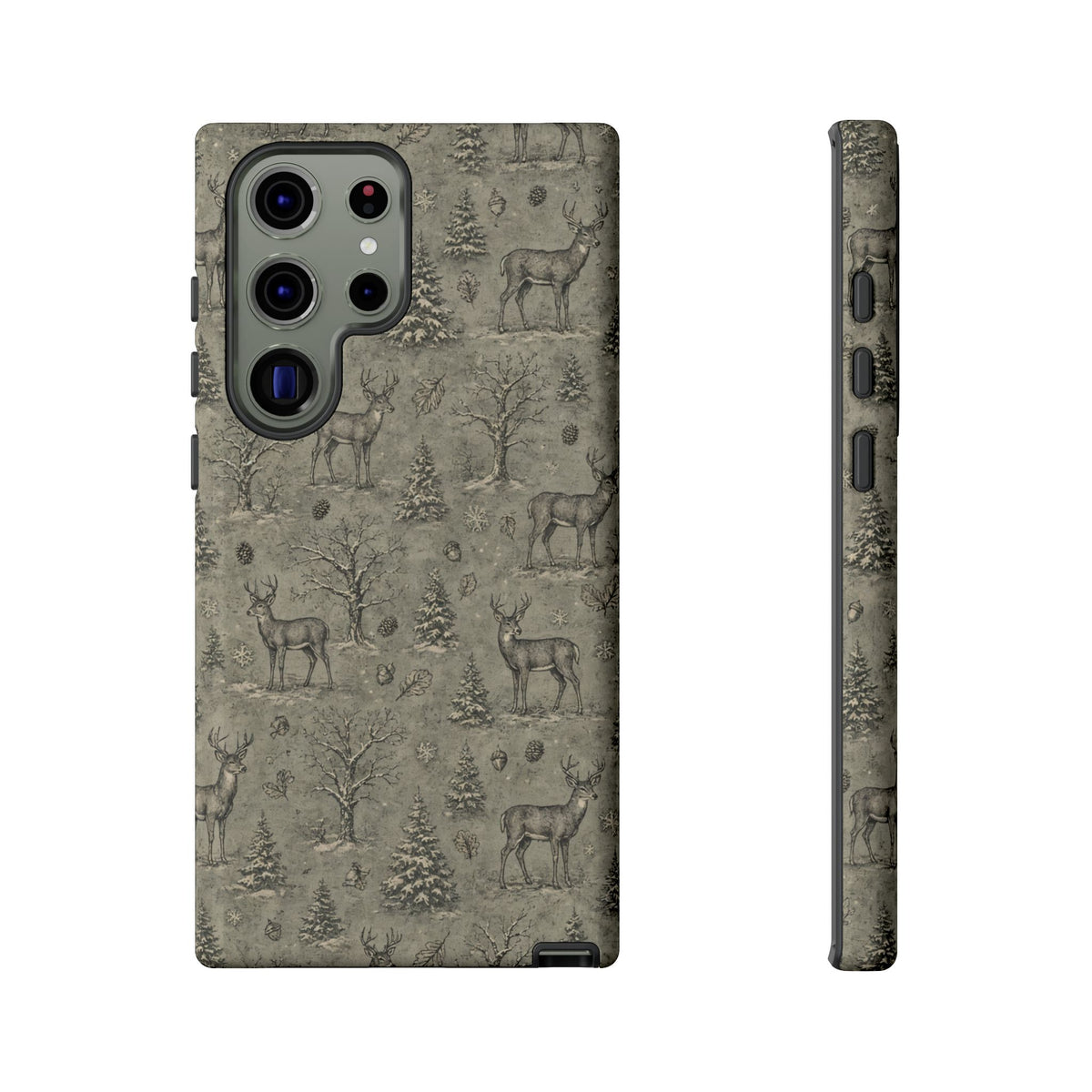 Etched Winter Buck Tough Case