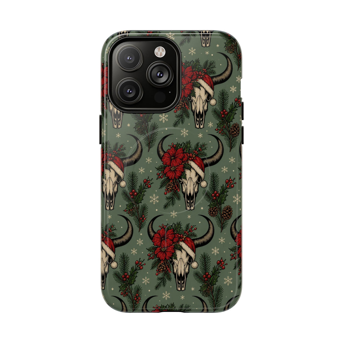 Santa Bull Skulls Magnetic Case