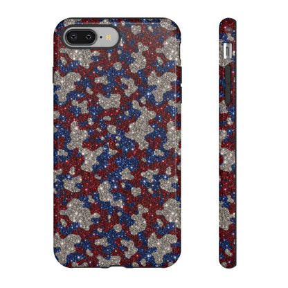 USA Cowhide Glitter Tough Case