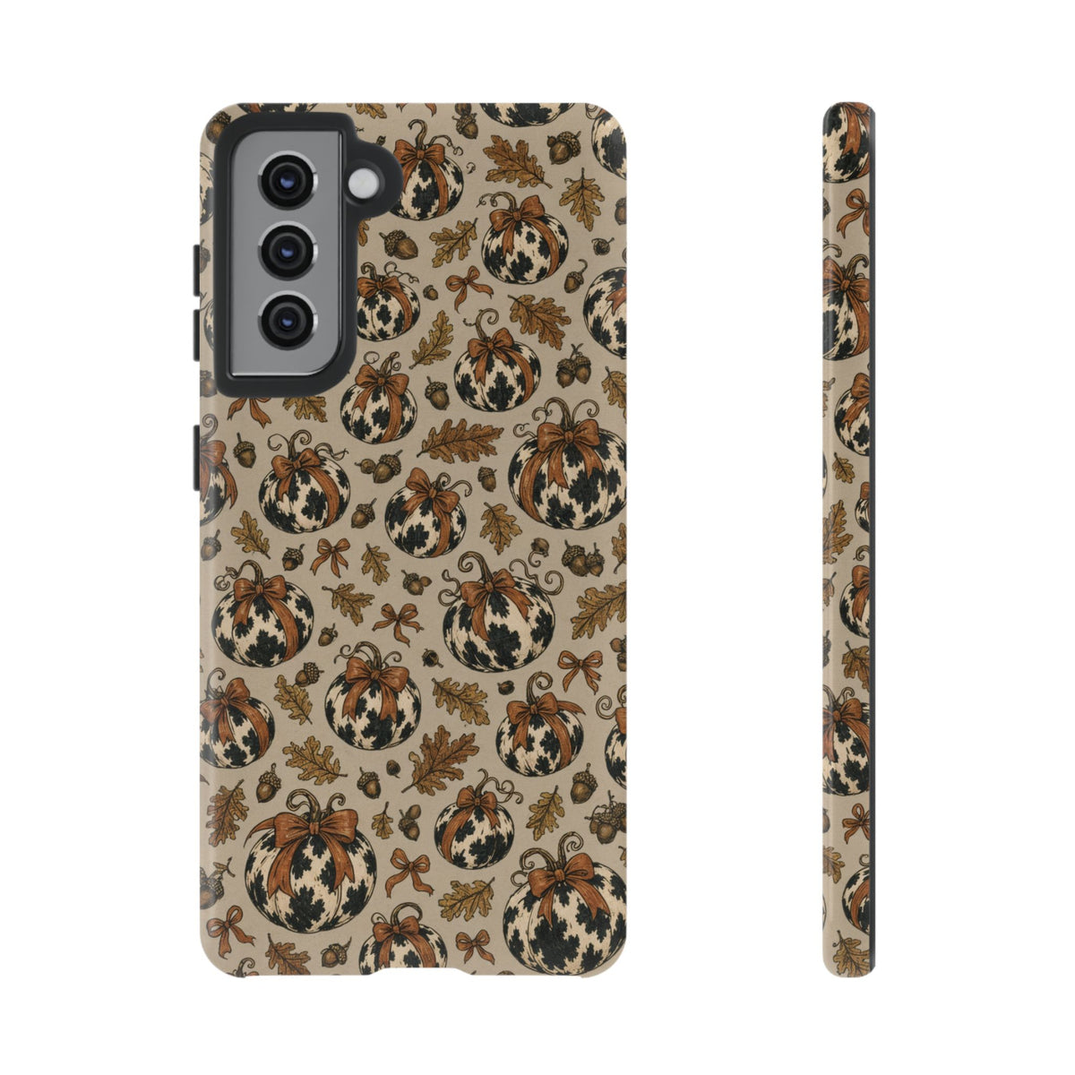 Cowhide Pumpkin Bows Tough Case
