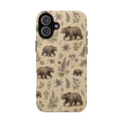 Floral Bear Tough Case