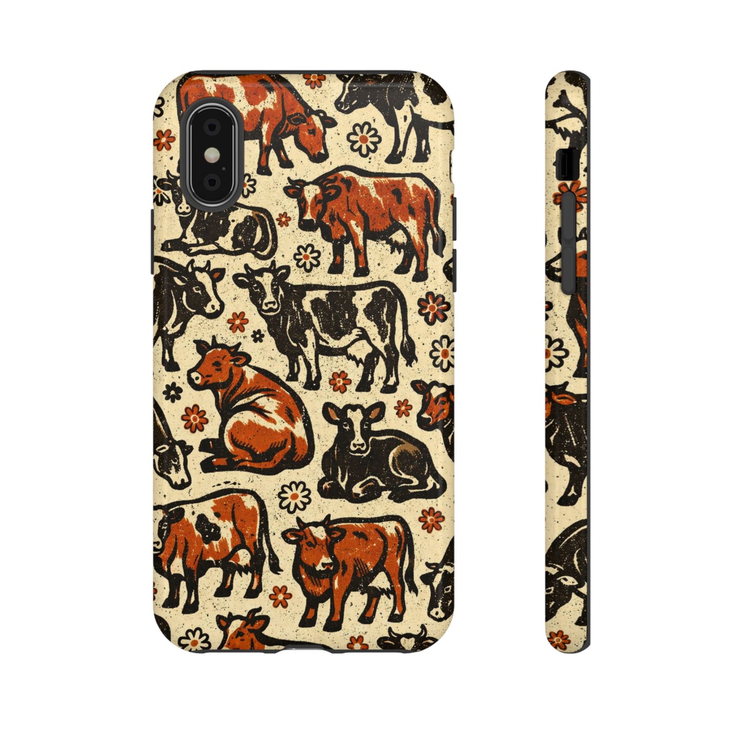 Retro Cows Tough Case