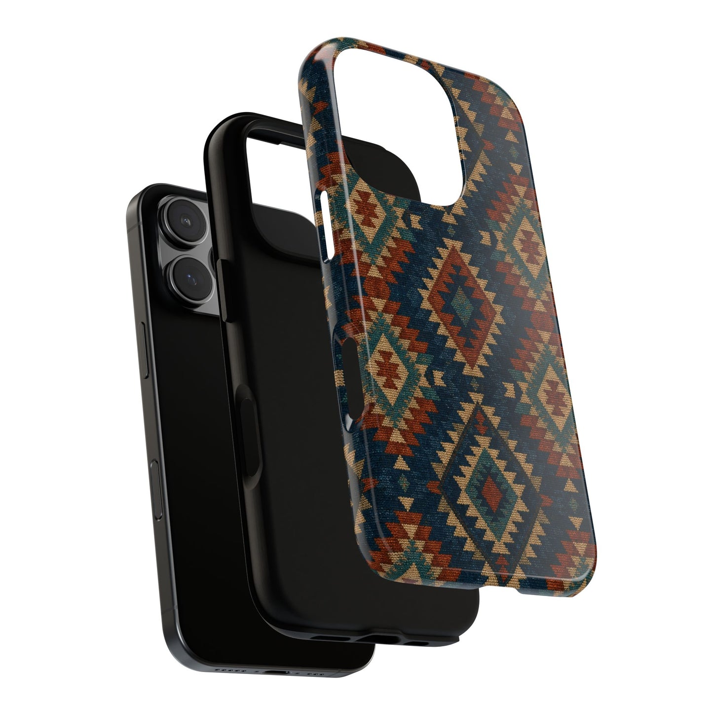 Navy Aztec Tough Case