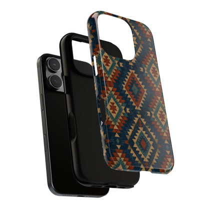 Navy Aztec Tough Case