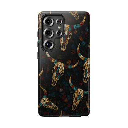 Stained Bull Skull Tough Case