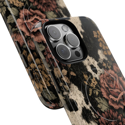 Cowhide Bloom Magnetic Case