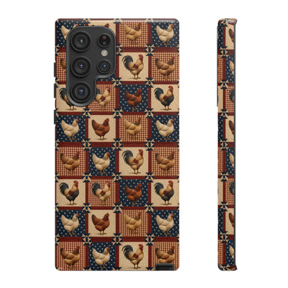 Patriotic Chicken Patchwork Tough Case