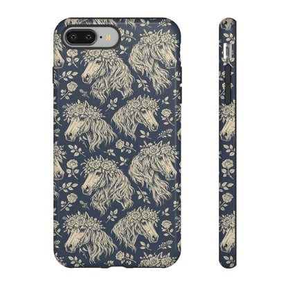 Floral Horses Tough Case
