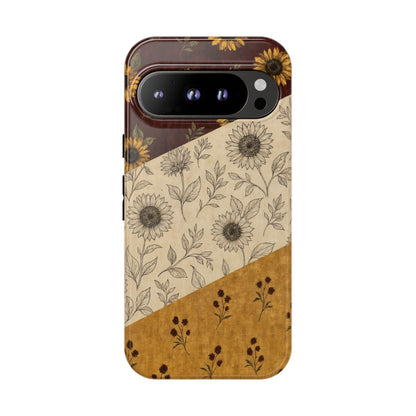 Sunflower Burgundy Swaths Tough Case