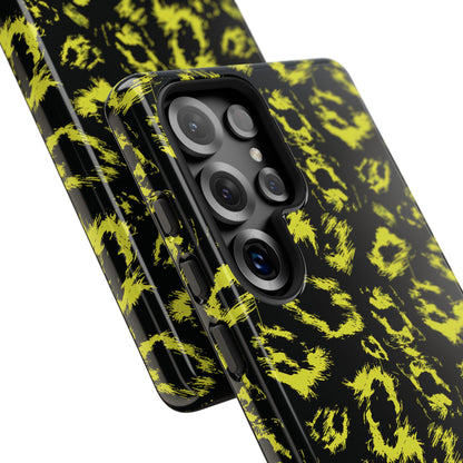 Neon Yellow Leopard Phone Case