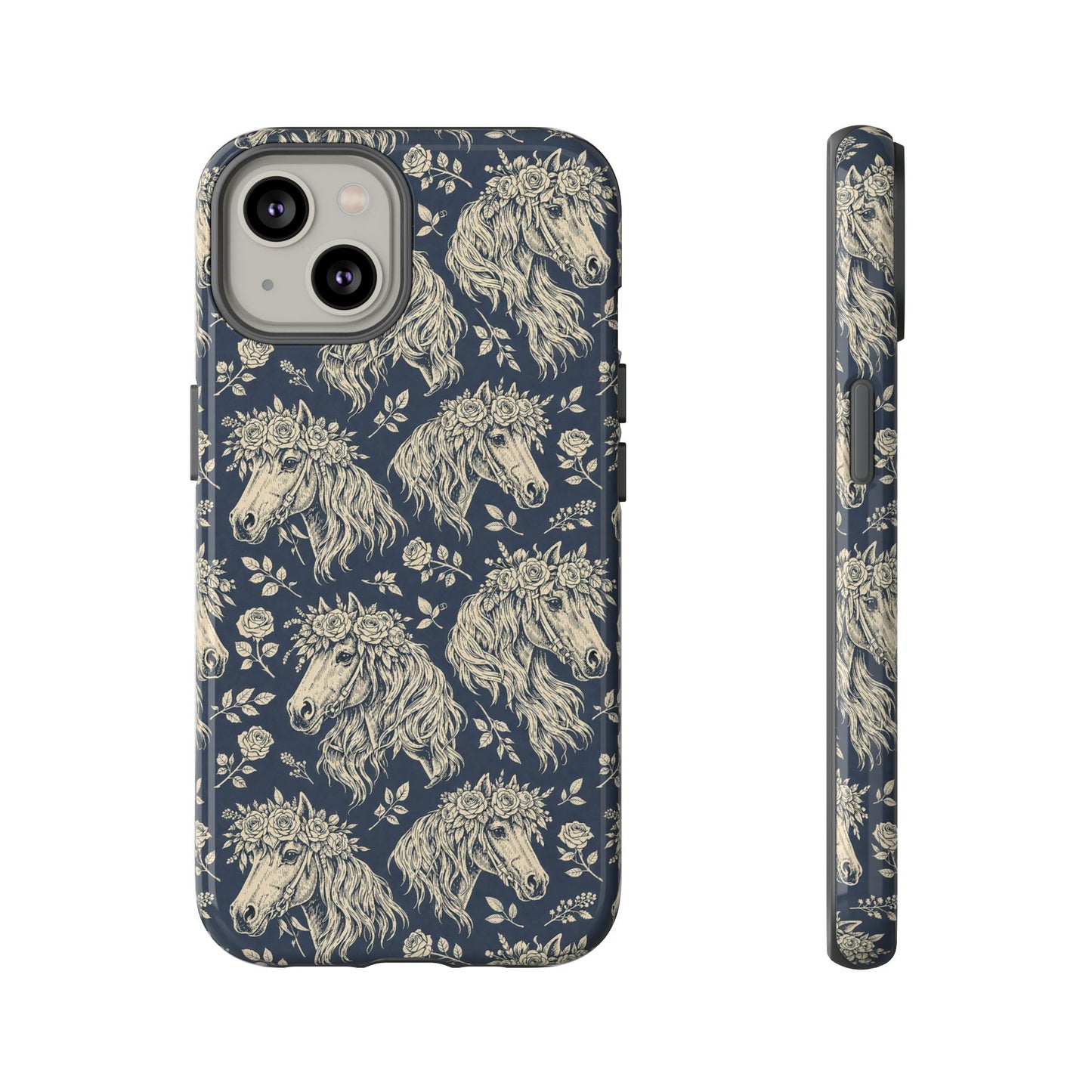 Floral Horses Tough Case
