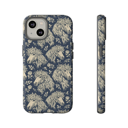 Floral Horses Tough Case
