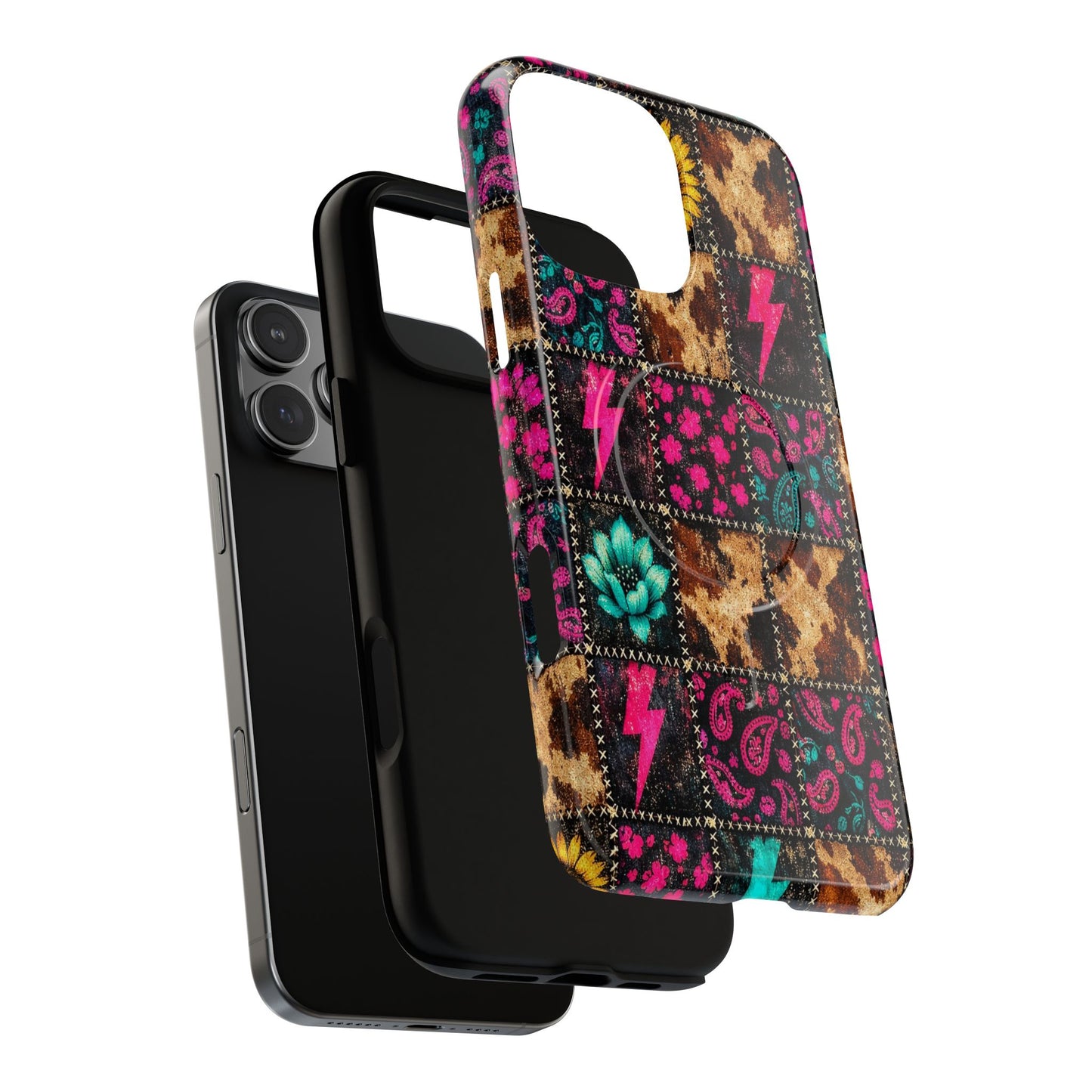 Neon Patchwork Magnetic Case