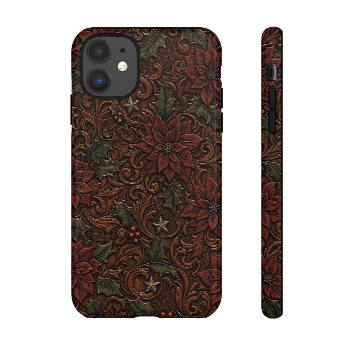 Tooled Poinsettia Tough Case