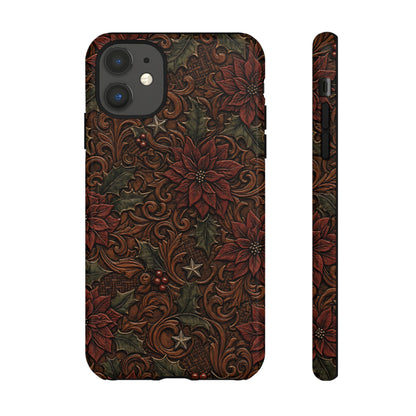 Tooled Poinsettia Tough Case
