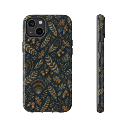 Navy Feathers Tough Case