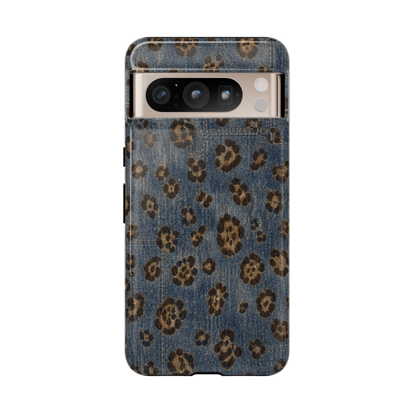 Denim Leopard Tough Case
