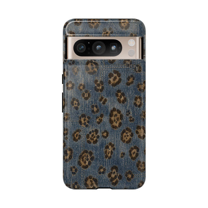 Denim Leopard Tough Case