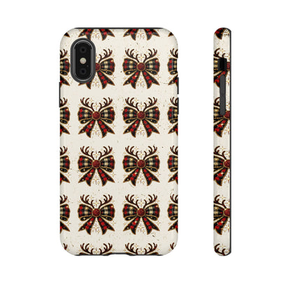 Christmas Antlers + Bows Tough Case