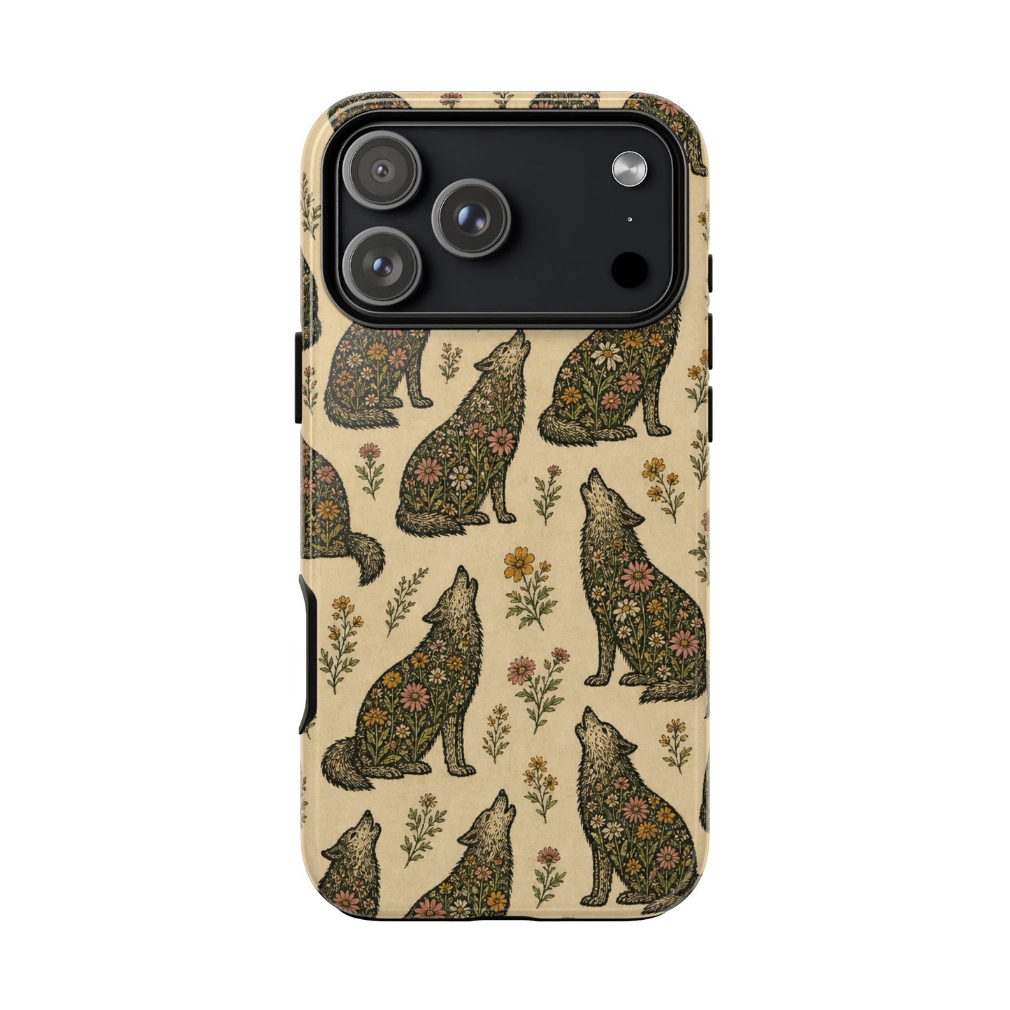 Floral Wolf Tough Case