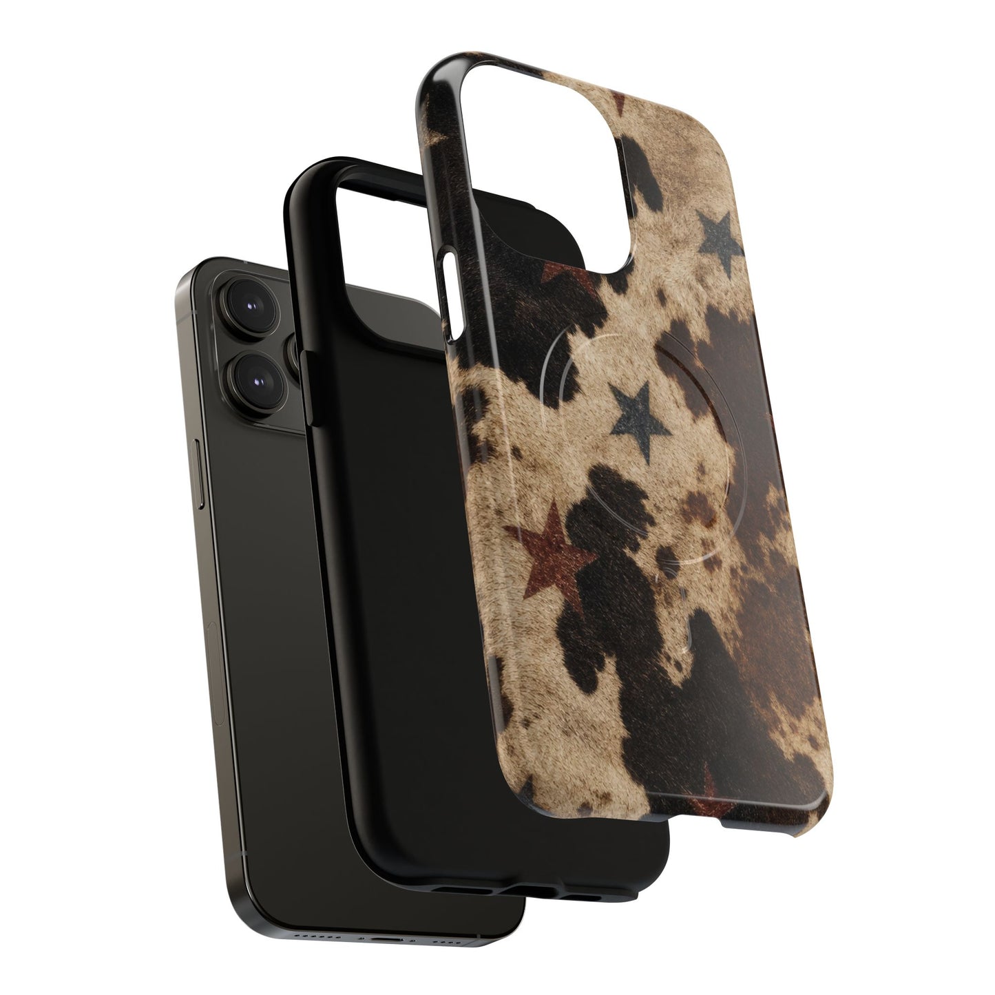 Stars And Cowhide Magnetic Case