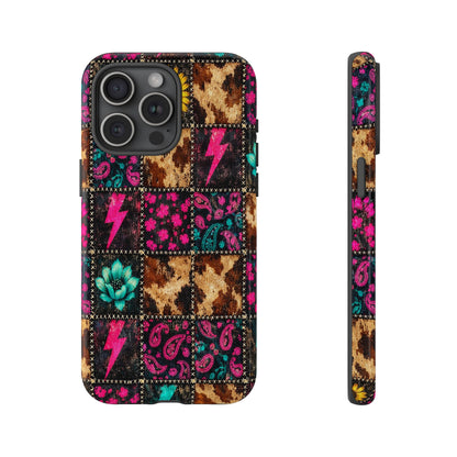 Neon Patchwork Tough Case