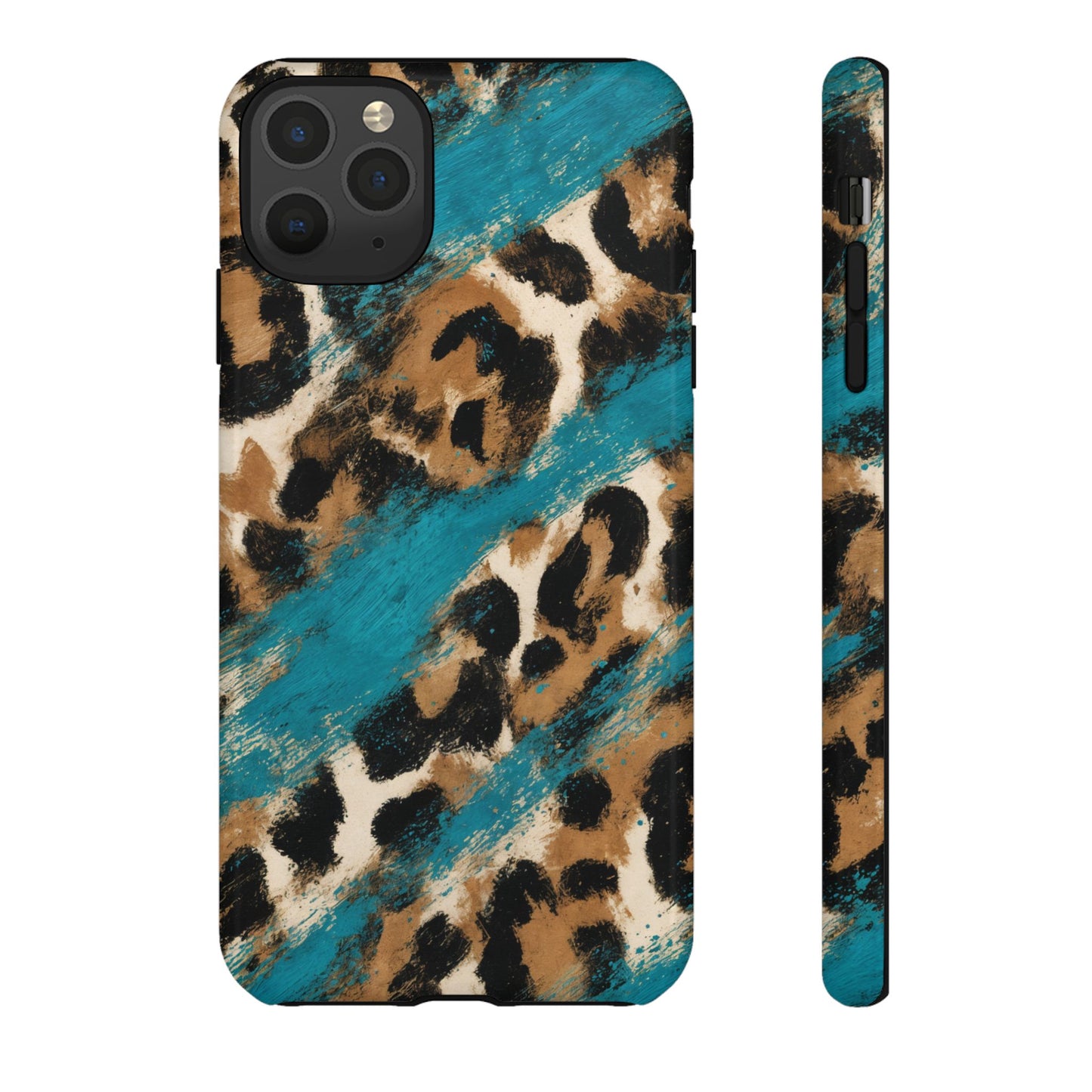 Turquoise Leopard Tough Case