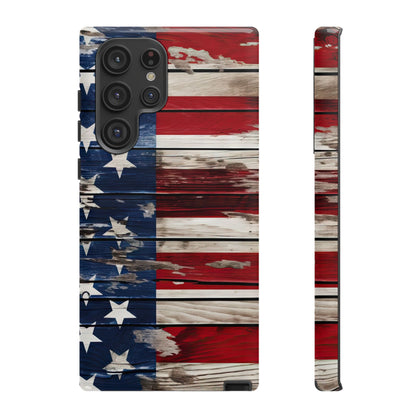 Wood Stars Stripes Tough Case