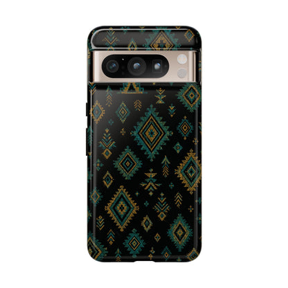 Turquoise Gold Aztec Tough Case