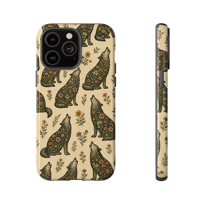 Floral Wolves Tough Case