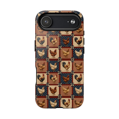Patriotic Chicken Patchwork Magnetic Case