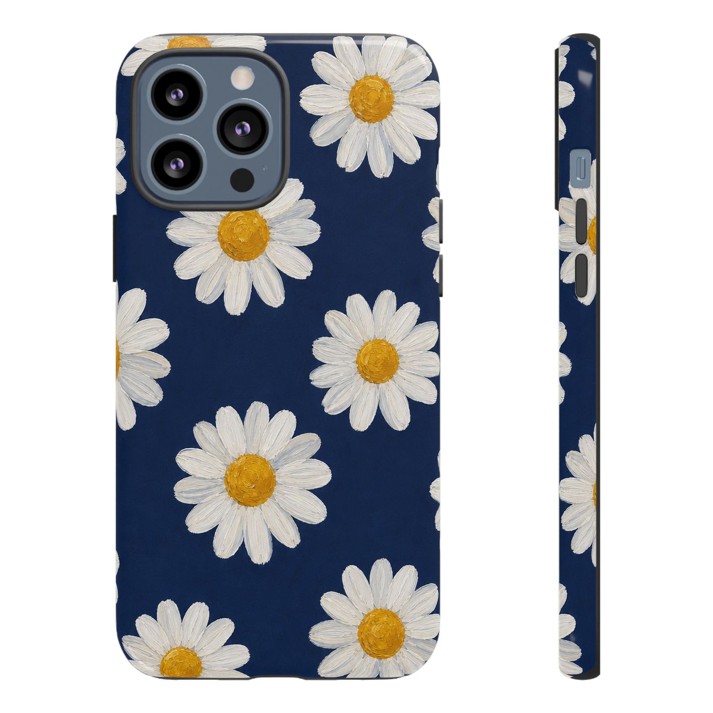 Navy Daisy Tough Case