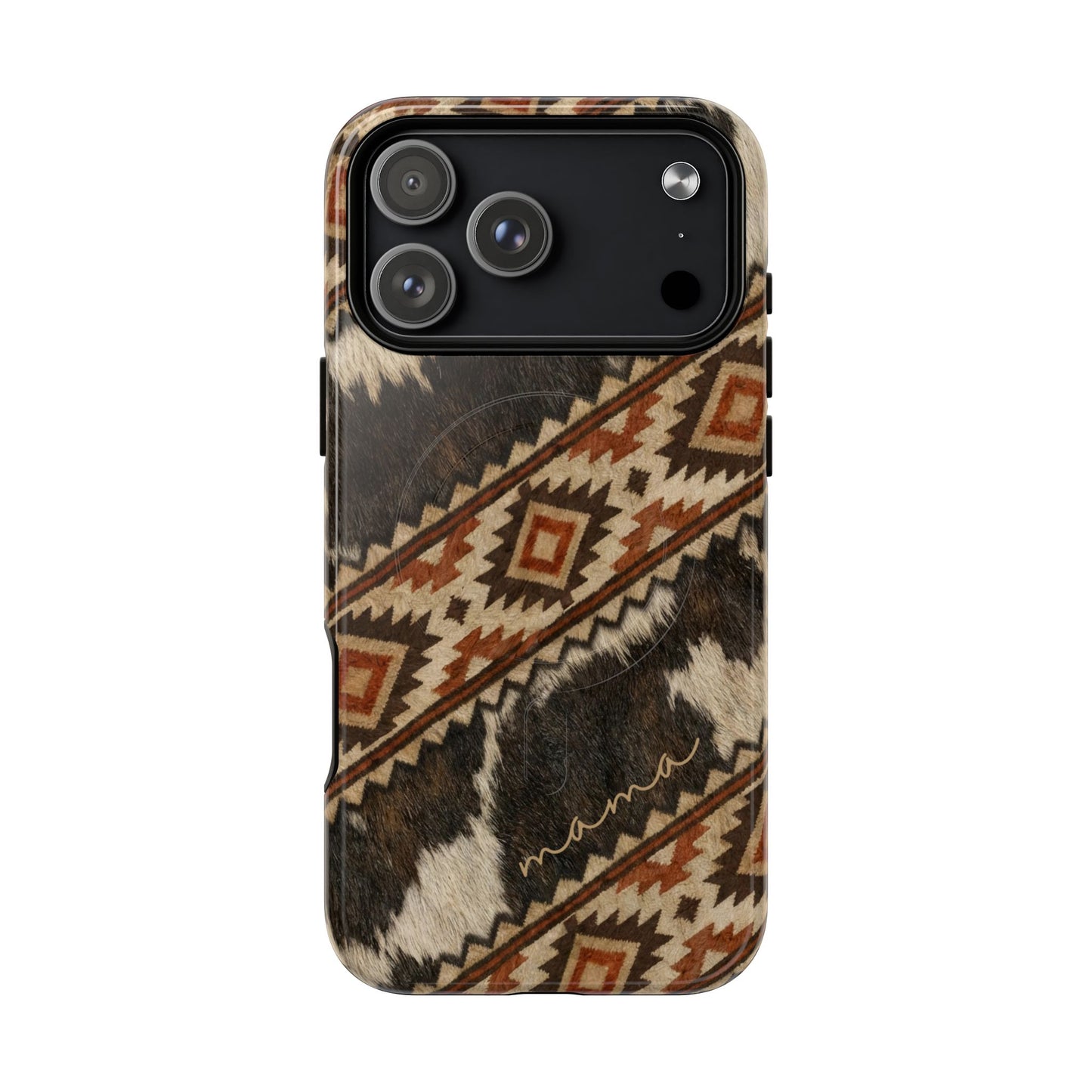 Cowhide Aztec Mama Magnetic Case