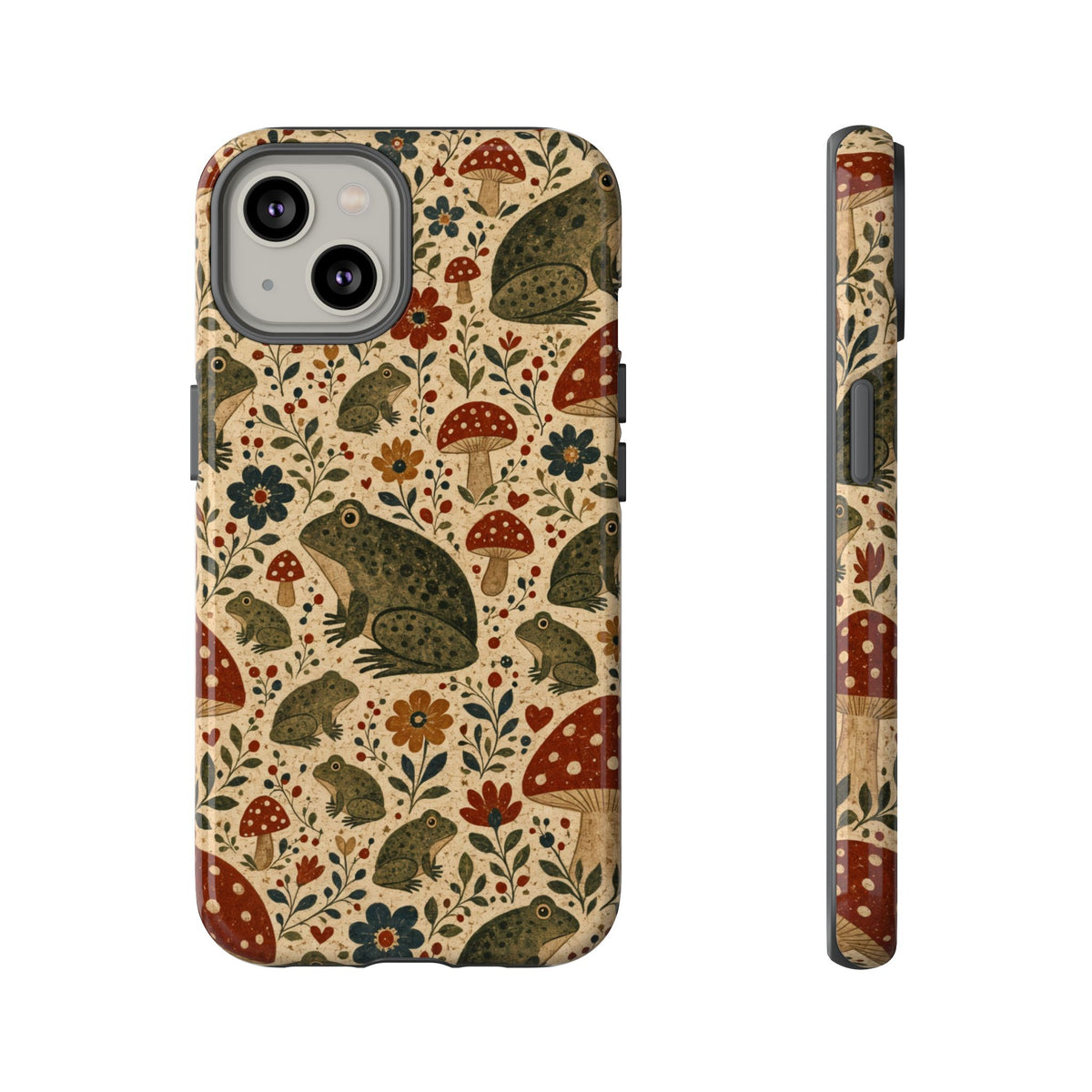 Folk Frog Toadstool Tough Case