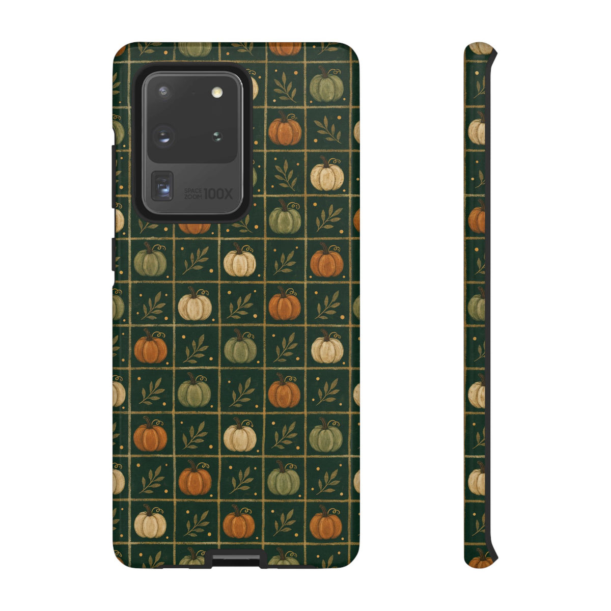 Green Pumpkin Check Tough Case