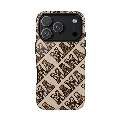 Grunge Cowhide Mama Tough Case