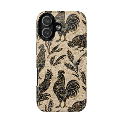 Carved Rooster Magnetic Case
