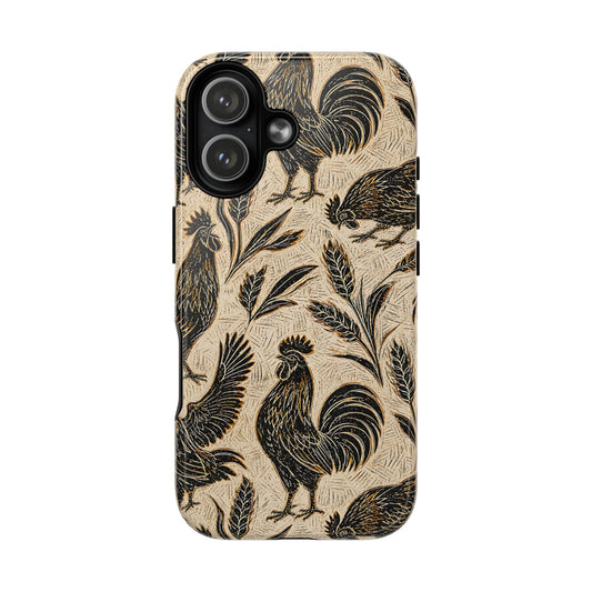 Carved Rooster Magnetic Case