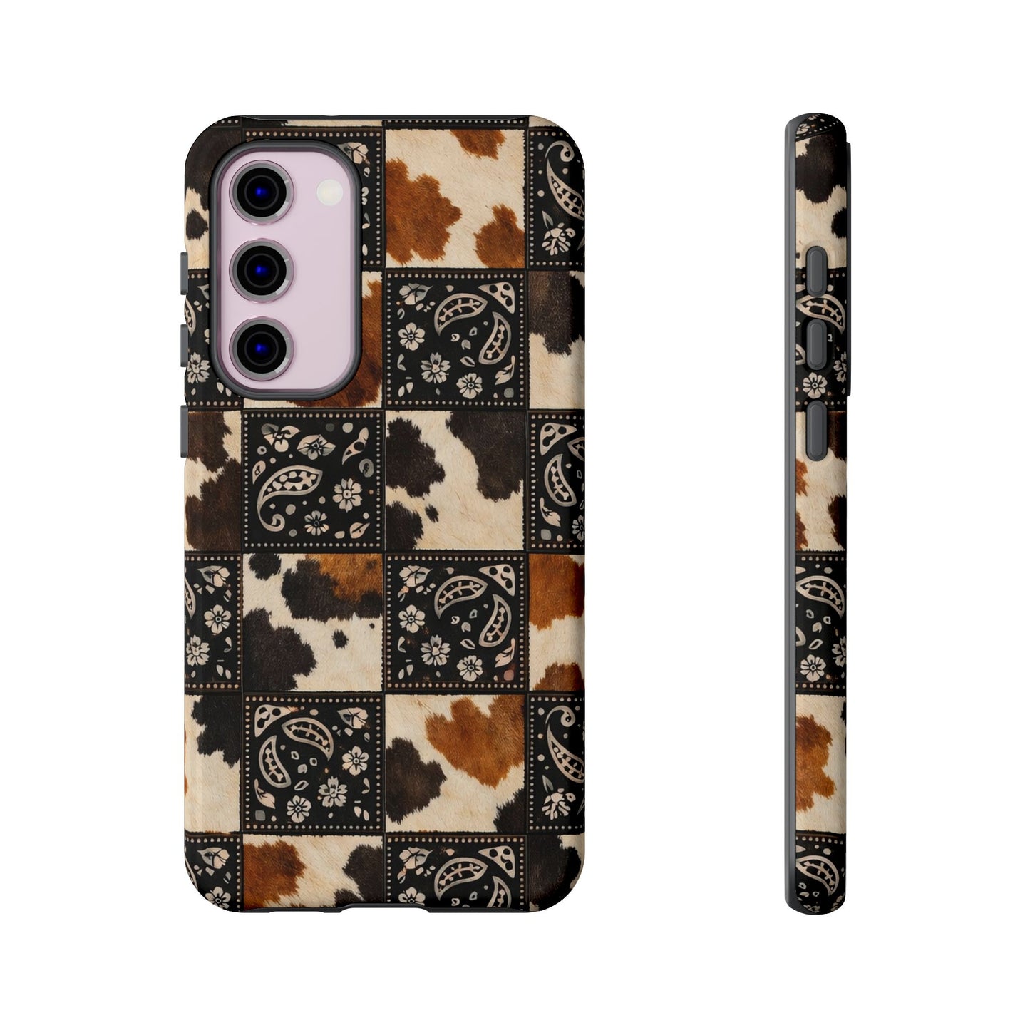 Cowhide Bandana Checkered Tough Case