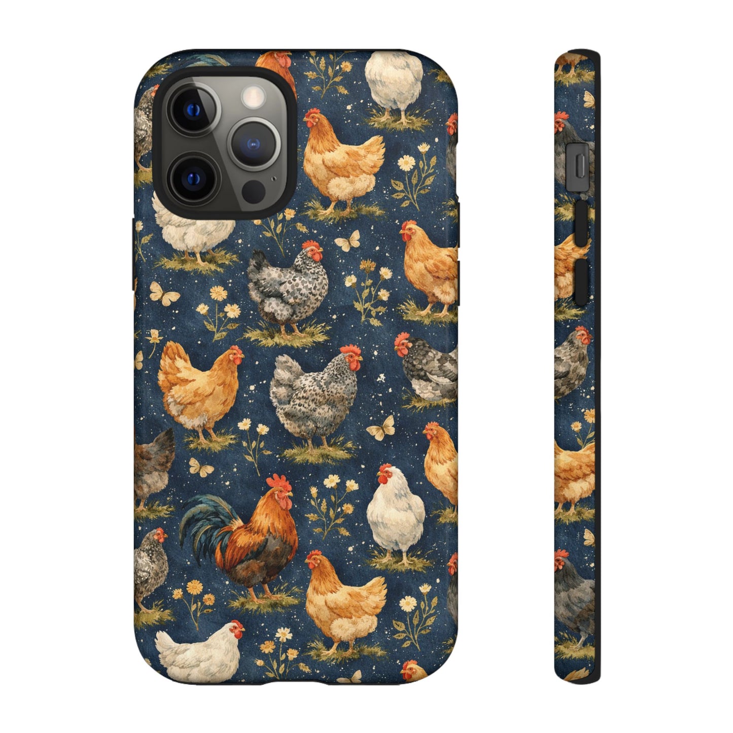 Indigo Chickens Tough Case