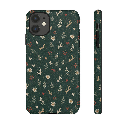 Antler Daisies Evergreen Tough Case
