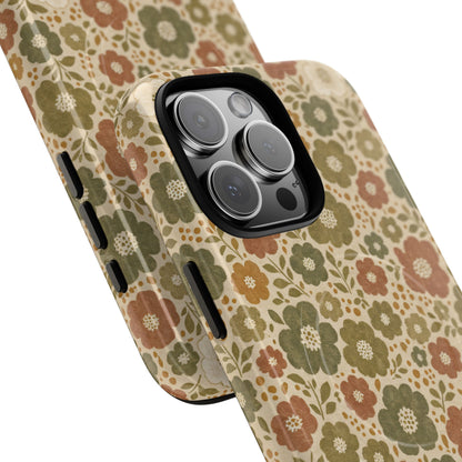 Retro Poppy Field Magnetic Case