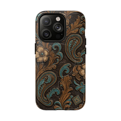 Tooled Paisley Magnetic Case