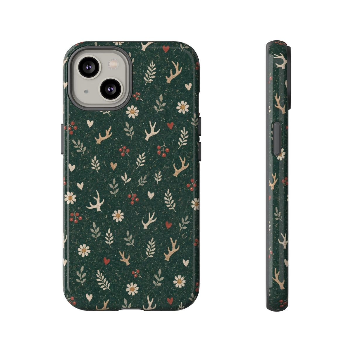 Antler Daisies Evergreen Tough Case