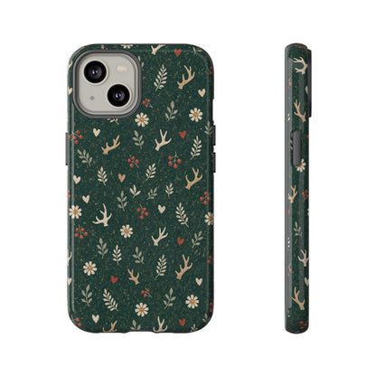 Antler Daisies Evergreen Tough Case