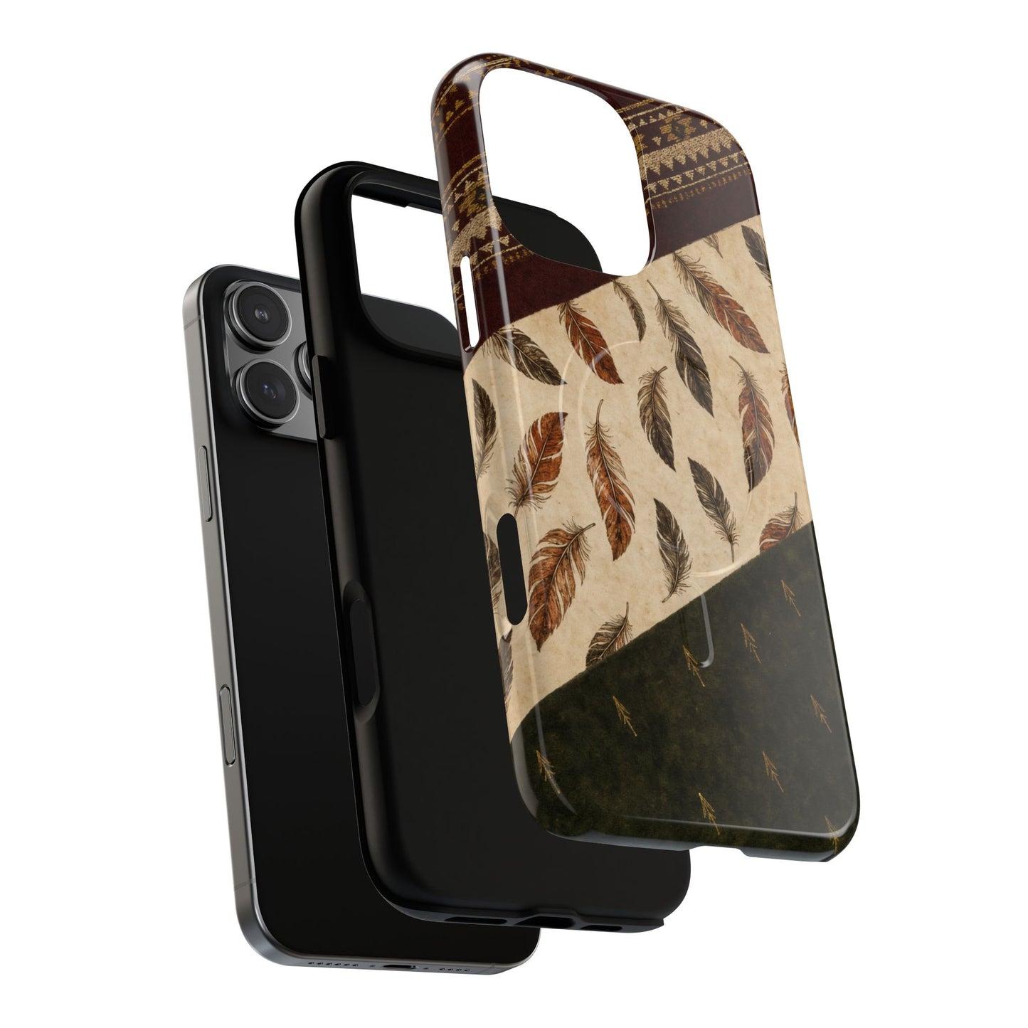 Feather Aztec Swaths Magnetic Case