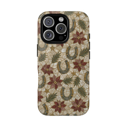 Pearl Horseshoe Poinsettia Tough Case