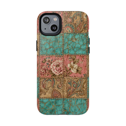 Turquoise Paisley Magnetic Case
