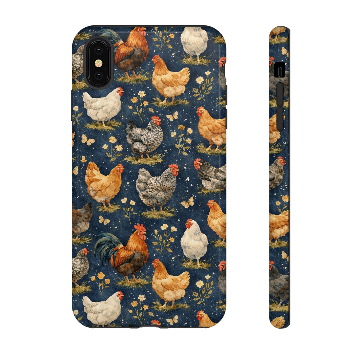 Indigo Chickens Tough Case